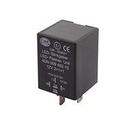 HELLA 4DN 009 492-101 Flasher Unit - 12V - 5-pin connector - Plugged - LED - with holder