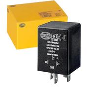 HELLA 4DW 009 492-011 Flasher Unit - 24V - 4-pin connector - Plugged - Electric - LED - with holder