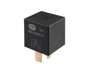 HELLA 4RA 003 437-111 Relay, main current - 12V - 4-pin connector - Wiring Diagramme: S1 - Plug: B3 - High Performance Contact - Colour: Black - without holder