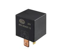 HELLA 4RA 003 437-121 Relay, main current - 24V - 4-pin connector - Wiring Diagramme: S1 - Plug: B3 - High Performance Contact - Colour: Black - without holder