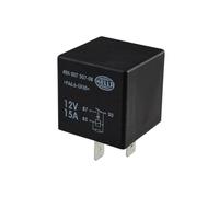 HELLA 4RA 007 507-081 Relay, main current - 12V - 4-pin connector - Wiring Diagramme: X - Plug: X - Normally Open Contact - Colour: Black - without holder