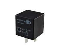 HELLA 4RA 007 507-081 Relay, main current - 12V - 4-pin connector - Wiring Diagramme: X - Plug: X - Normally Open Contact - Colour: Black - without holder