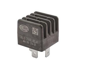 HELLA 4RA 931 774-031 Relay, main current - 12V - 4-pin connector | Wiring Diagramme: SSR - Plug: B - Normally Open Contact - Pulsation-controlled - Colour: Black - without holder