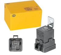 HELLA 4RD 007 794-301 Relay, main current - 12V - 5-pin connector - Changeover Contact - Colour: Black - with holder