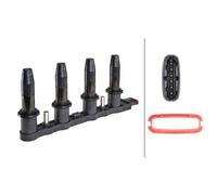 HELLA 5DA 193 175-331 Ignition Coil - 12V - 6-pin connector - Block Ignition Coil - Bolted