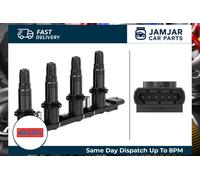 HELLA 5DA 193 175-331 Ignition Coil - 12V - 6-pin connector - Block Ignition Coil - Bolted