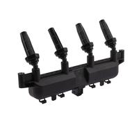HELLA 5DA 193 175-431 Ignition Coil - 12V - 4-pin connector - incl. spark plug connector - Bolted