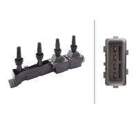 HELLA 5DA 193 175-731 Ignition Coil 12V Voltage With 4 Pins Fits Citroen Peugeot