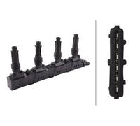 Ignition coil incl. spark plug connector 5DA 193 175-861 HELLA for OPEL CORSA D