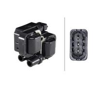 HELLA 5DA 193 175-991 Ignition Coil - 12V - 3-pin connector - Block Ignition Coil - Bolted