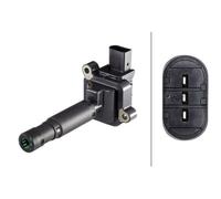 HELLA 5DA 358 000-111 Ignition Coil 12V Voltage With 3 Pins Fits Mercedes-Benz