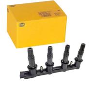 HELLA 5DA 358 000-241 Ignition Coil - 12V - 7-pin connector - Bolted