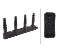 HELLA 5DA 358 000-311 Ignition Coil 12V Voltage With 6 Pins Fits Citroen Peugeot