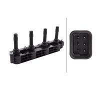 Hella Ignition Coil 5DA 358 000-871 – 12V 6-pin – Fits Opel/Vauxhall