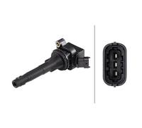 HELLA 5DA 358 000-921 Ignition Coil - 12V - 3-pin connector - Flush-Fitting Pencil Ignition Coils - Bolted