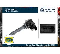 HELLA 5DA 358 000-671 Ignition Coil - 12V - 4-pin connector - Bolted