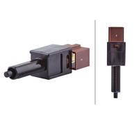 Hella Switch 6DD 010 966-571 – Clutch Control (Engine Control) – 2-pin, Brown Socket, Mechanical