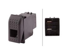 HELLA 6EH 007 832-021 Switch - S24 - Flip Switch Control - Equipment Vart.: I-0 - Number of connectors: 4 - Clipped - with comfort function