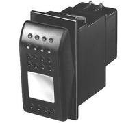 HELLA 6EH 007 832-041 Switch - Flip Switch Control - Equipment Vart.: I-0 - Number of connectors: 4 - Clipped - with comfort function/Safety Switch