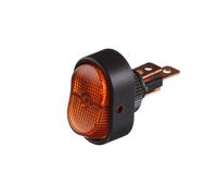 HELLA 6EH 007 946-031 Switch - Flip Switch Control - Number of connectors: 3 - Bolted - Changeover Contact - Bore Ø: 12mm - Switch Lighting: Orange