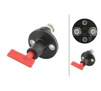 HELLA 6EK 002 843-051 Main Switch, battery - Turn knob control - Number of connectors: 2 - Bolted - Normally Open Contact - Thread Pitch: 1.5mm