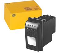 HELLA 6GM 007 832-181 Switch - Flip Switch Control - Equipment Vart.: I->0 - Number of connectors: 2 - without comfort function