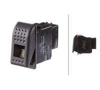 HELLA 6GM 007 832-191 Switch - S26 - Flip Switch Control - Equipment Vart.: I->0 - Number of connectors: 4 - Clipped