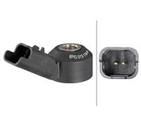 HELLA 6PG 013 114-411 Knock Sensor - 12V - 2-pin connector - Connector Shape: Square - without cable