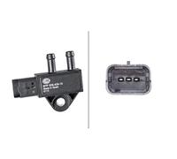 HELLA 6PP 009 409-101 Sensor, exhaust pressure - 3-pin connector - Bolted