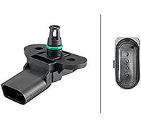 HELLA 6PP 358 152-221 Sensor, boost pressure - 4-pin connector - Bolted