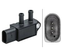 HELLA 6PP 009 409-621 Sensor, exhaust pressure - 3-pin connector - Bolted