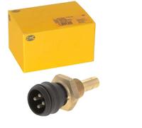 HELLA 6PT 009 107-841 Sensor, coolant temperature - 4-pin connector | Compatible with: Mercedes Benz 124 Cabriolet, 124 Coupe, 124 Notchback, 124 T-Model, 190, C-Class, E-Class, E-Class T-Model