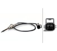 HELLA 6PT 014 494-451 Sensor, exhaust gas temperature - 2-pin connector - Bolted - Cable: 440mm