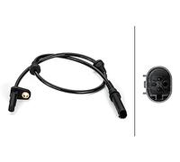 HELLA 6PT 014 495-121 Sensor, exhaust gas temperature - 2-pin connector - Bolted - Cable: 880mm