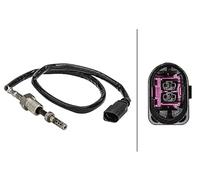 HELLA 6PT 358 181-141 Sensor, exhaust gas temperature - 2-pin connector - Bolted - Cable: 475mm