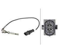 HELLA 6PT 358 181-201 Exhaust Gas Temperature Sensor With 2 Pins Fits Alfa Romeo