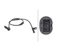 HELLA 6PU 012 039-711 Sensor, wheel speed - 12V - 2-pin connector - Front Axle