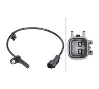 HELLA 6PU 012 679-601 Sensor, wheel speed - 12V - 2-pin connector - Rear Axle