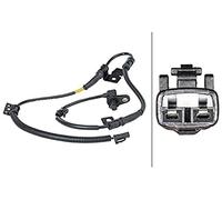 HELLA 6PU 012 679-851 Sensor, wheel speed - 12V - 2-pin connector - Front Axle Right - Cable: 910mm - with holder