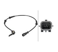 HELLA 6PU 012 806-941 Sensor, wheel speed - 2-pin connector - Front Axle - Cable: 615mm