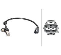 HELLA 6PU 013 122-761 Sensor, crankshaft pulse - 2-pin connector - Cable: 330mm - with seal ring