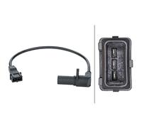 HELLA 6PU 013 122-951 Sensor, crankshaft pulse - 3-pin connector - Cable: 320mm - with seal ring