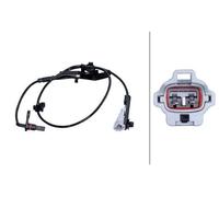 HELLA 6PU 230 048-731 Sensor, wheel speed - 2-pin connector - Cable: 780mm - with fastening clips on the cable