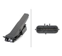 Hella Accelerator Pedal Position Sensor 6PV 010 946-021 — 6-pin, left-hand drive, Manual, Rubber Pad