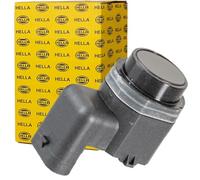 HELLA 6PX 358 141-081 Sensor, parking distance control - angled | 3-pin connector - Plugged - Paintable - with fastening ring