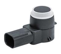HELLA 6PX 358 141-221 Sensor, parking distance control - angled - 3-pin connector - Plugged - Paintable - with fastening ring