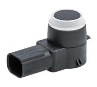 HELLA 6PX 358 141-221 Sensor, parking distance control - angled - 3-pin connector - Plugged - Paintable - with fastening ring