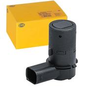 HELLA 6PX 358 141-351 Sensor, parking distance control - angled - 3-pin connector - Plugged - Paintable