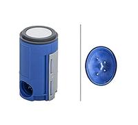 HELLA 6PX 358 141-571 Sensor, parking distance control - Cylindrical - 4-pin connector - Plugged - Paintable - with fastening ring