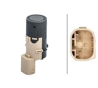 HELLA 6PX 358 141-581 Sensor, parking distance control - straight - 3-pin connector - Plugged - Paintable